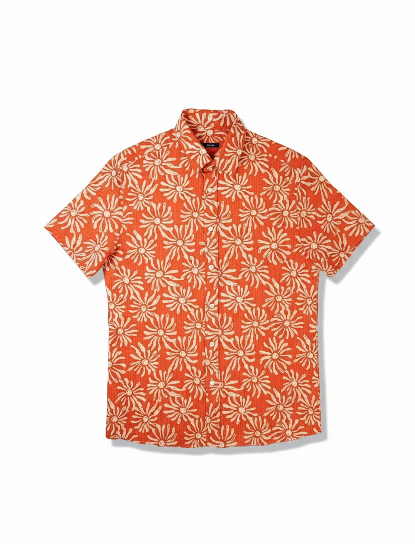 Seersucker Floral Shirt