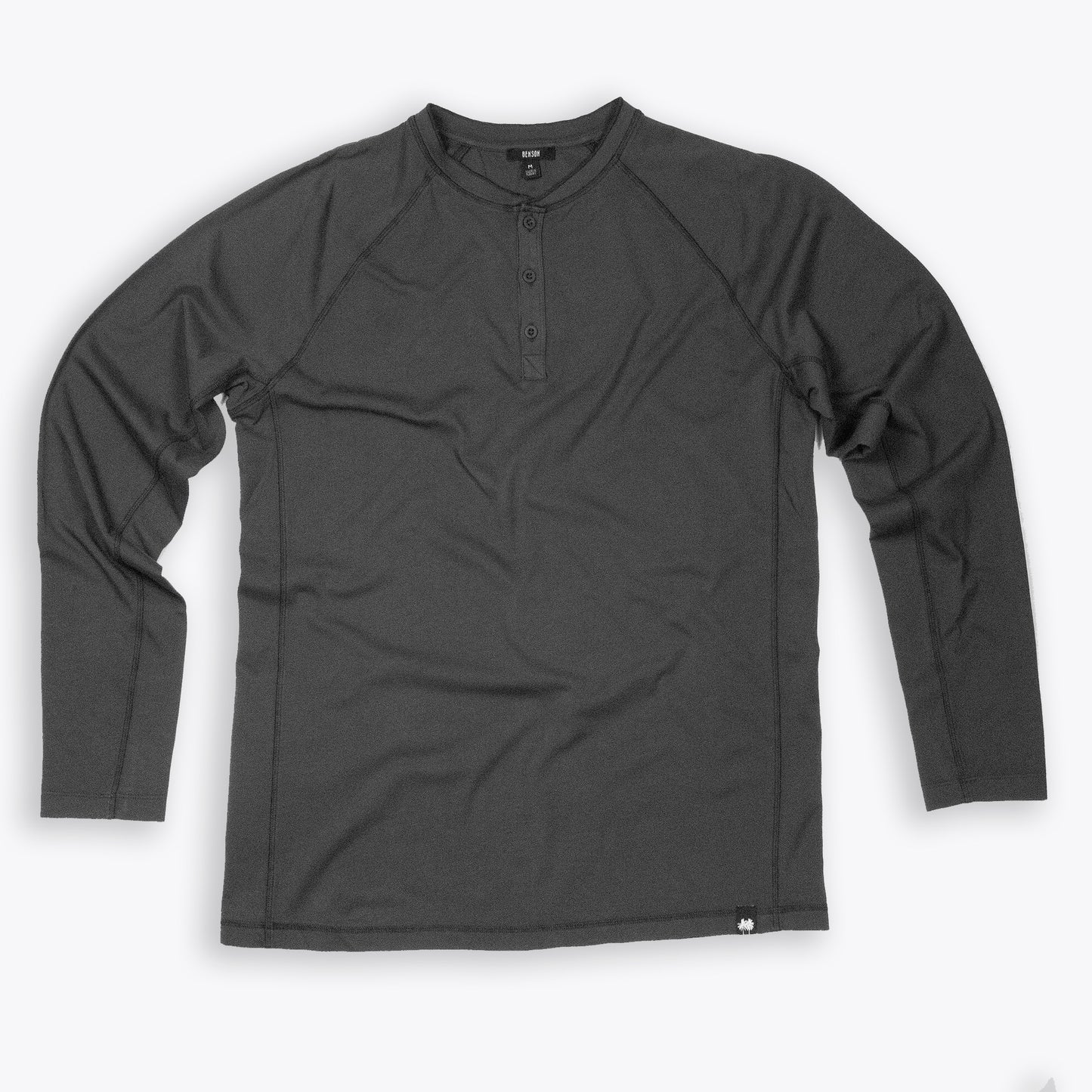Hartley Charcoal Long Sleeve Henley