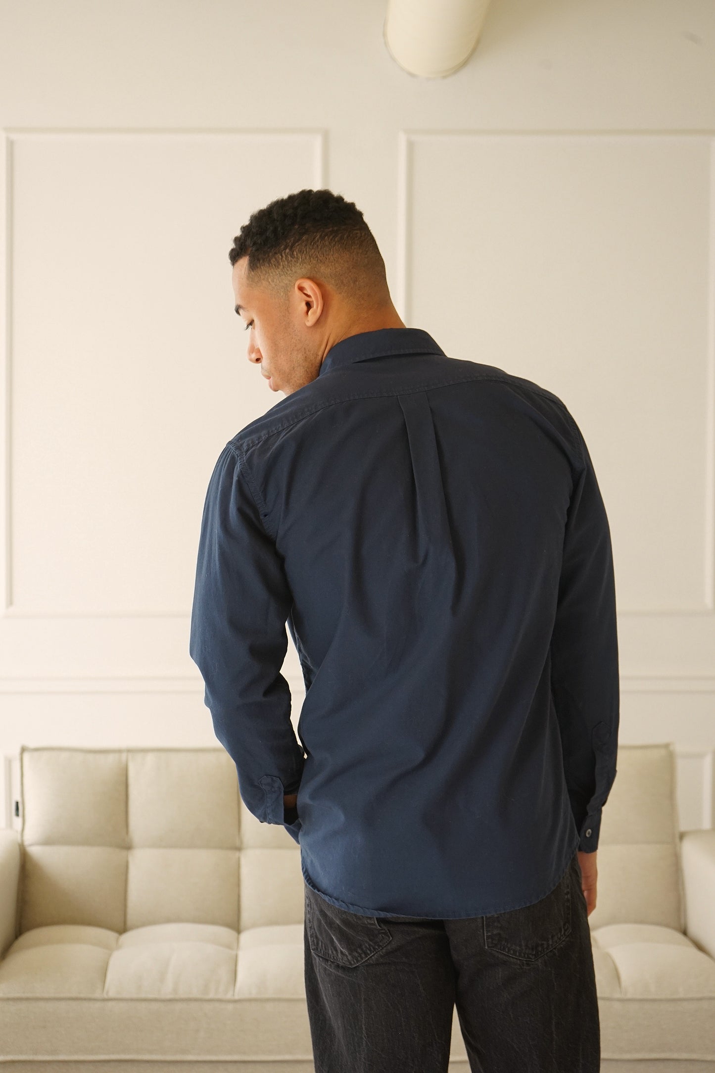 Humphrey Navy Oxford Button-up