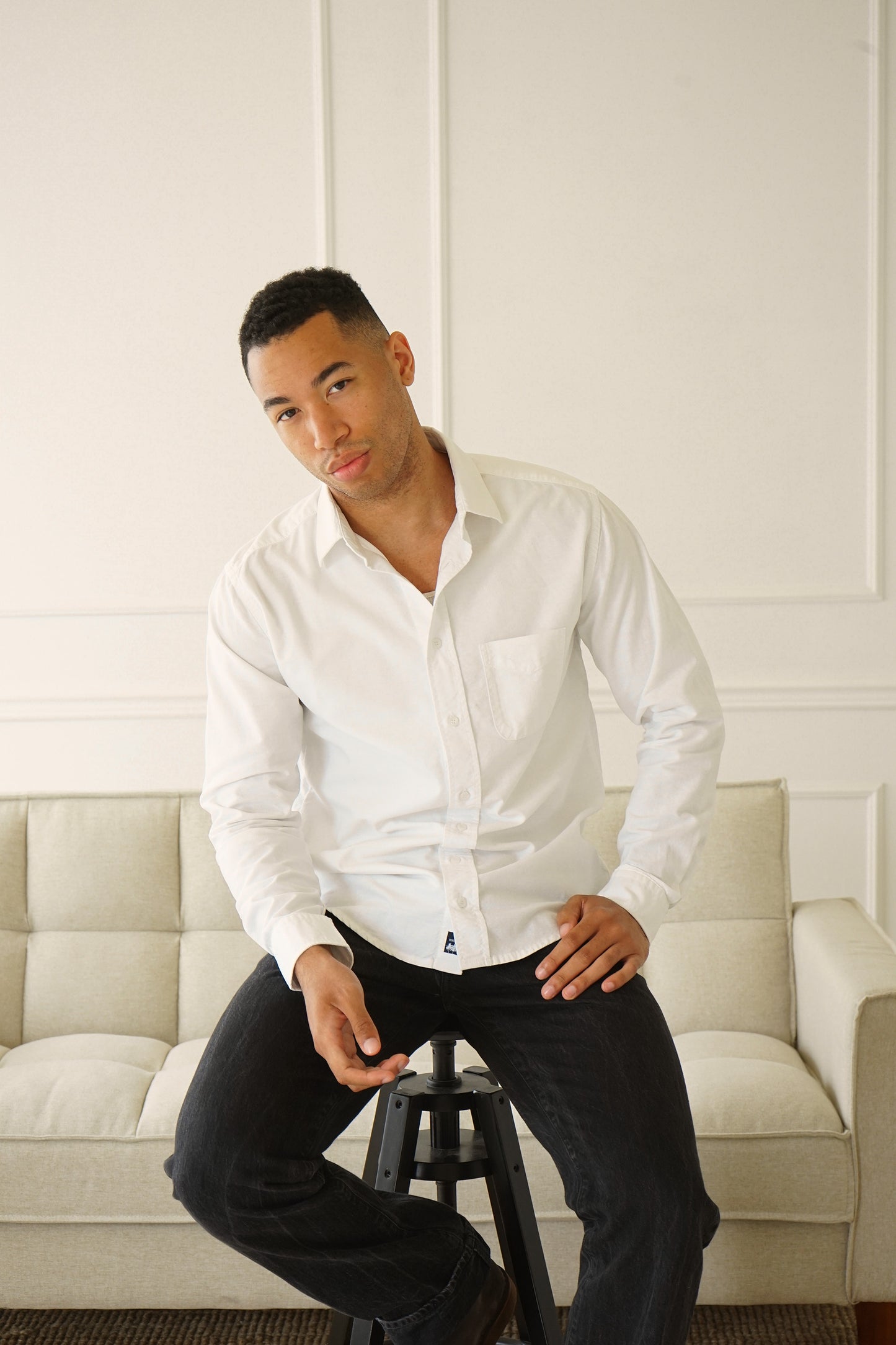 Humphrey White Oxford Button-up
