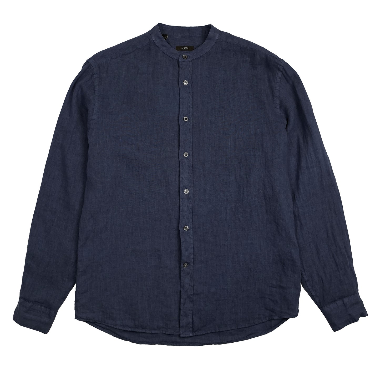 Palm Desert Navy Linen Button Up