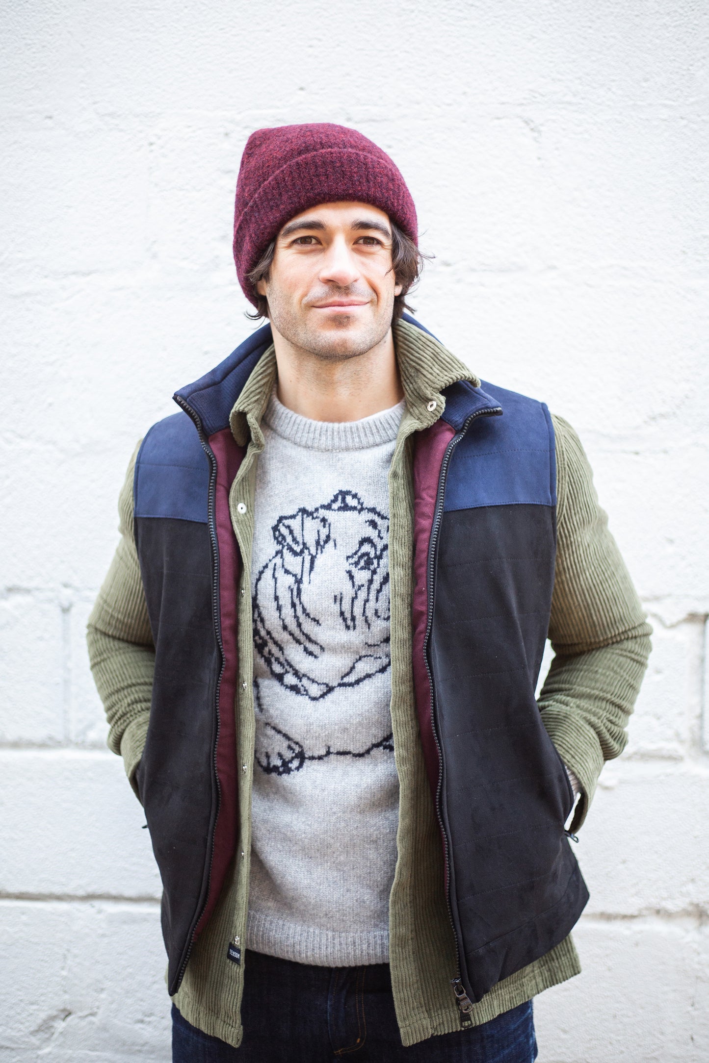 Vail Light Grey Dog Sweater