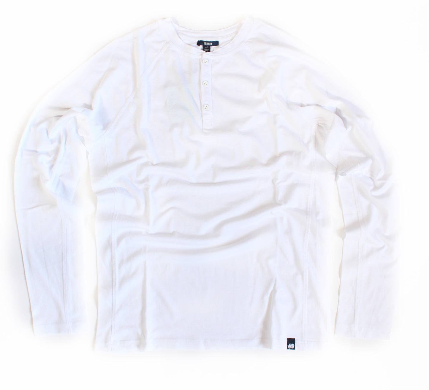 Hartley White Long Sleeve Henley