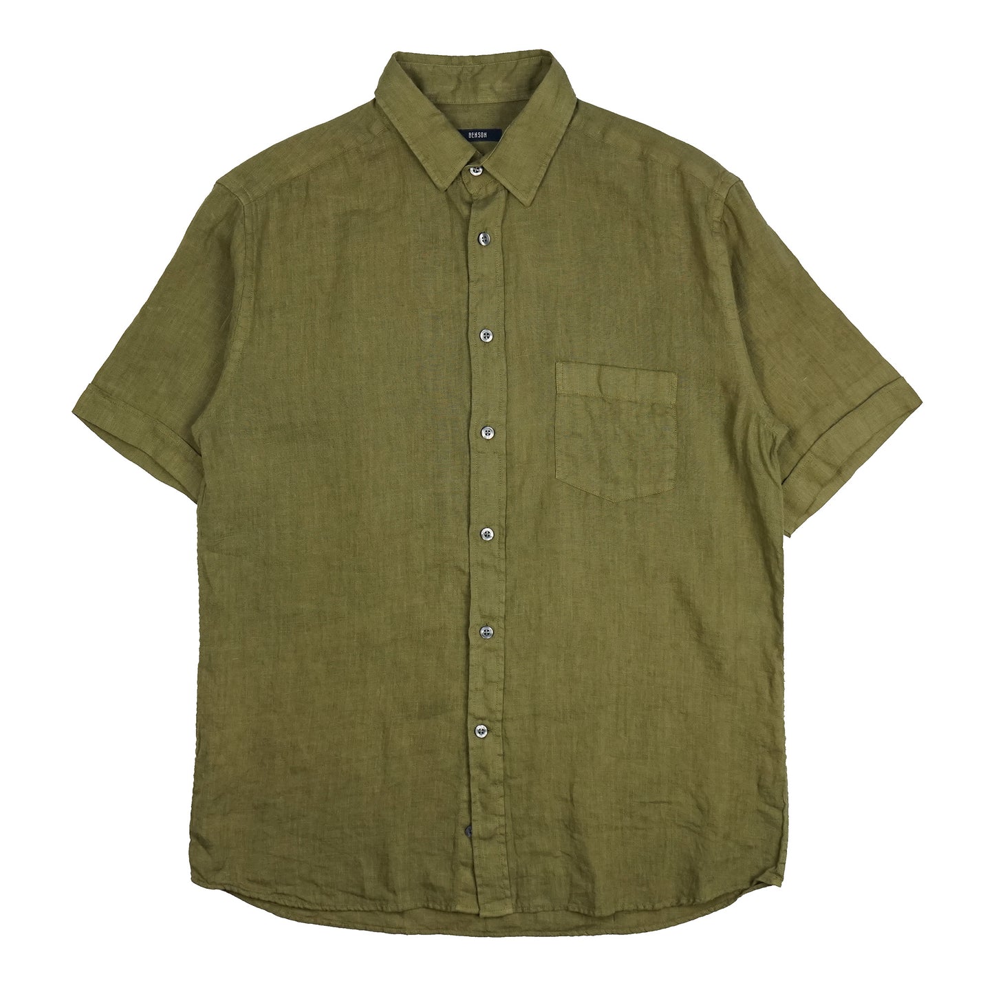 Miami Khaki Short Sleeve Linen