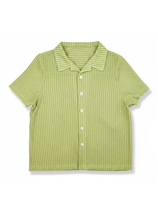 Crochet Style Camp Shirt