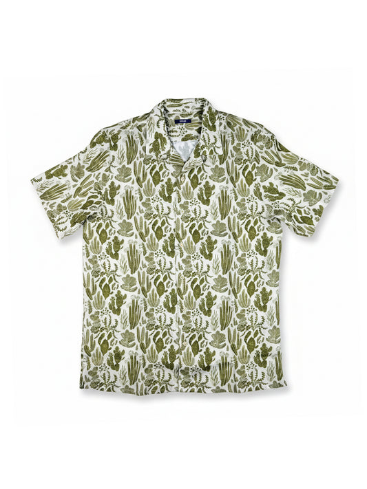 Cactus Camp Collar Linen Shirt