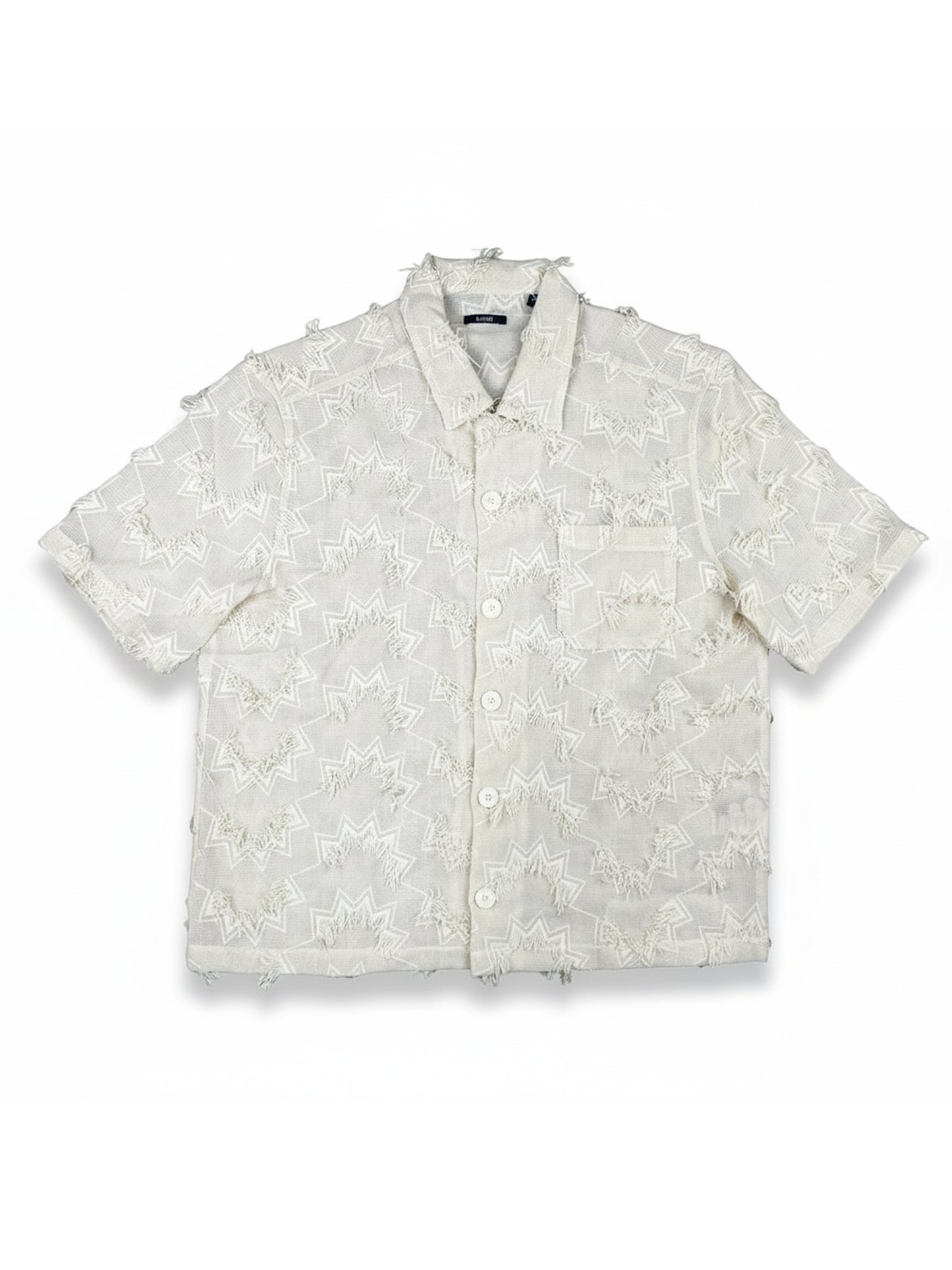 Loose Weave Camp Collar Shirt