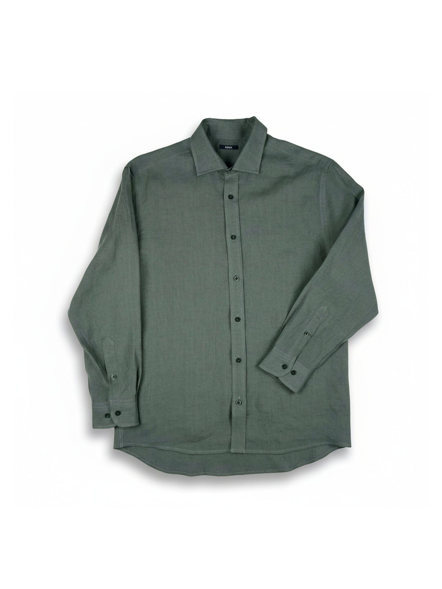 Long Sleeve Solid Linen Shirt