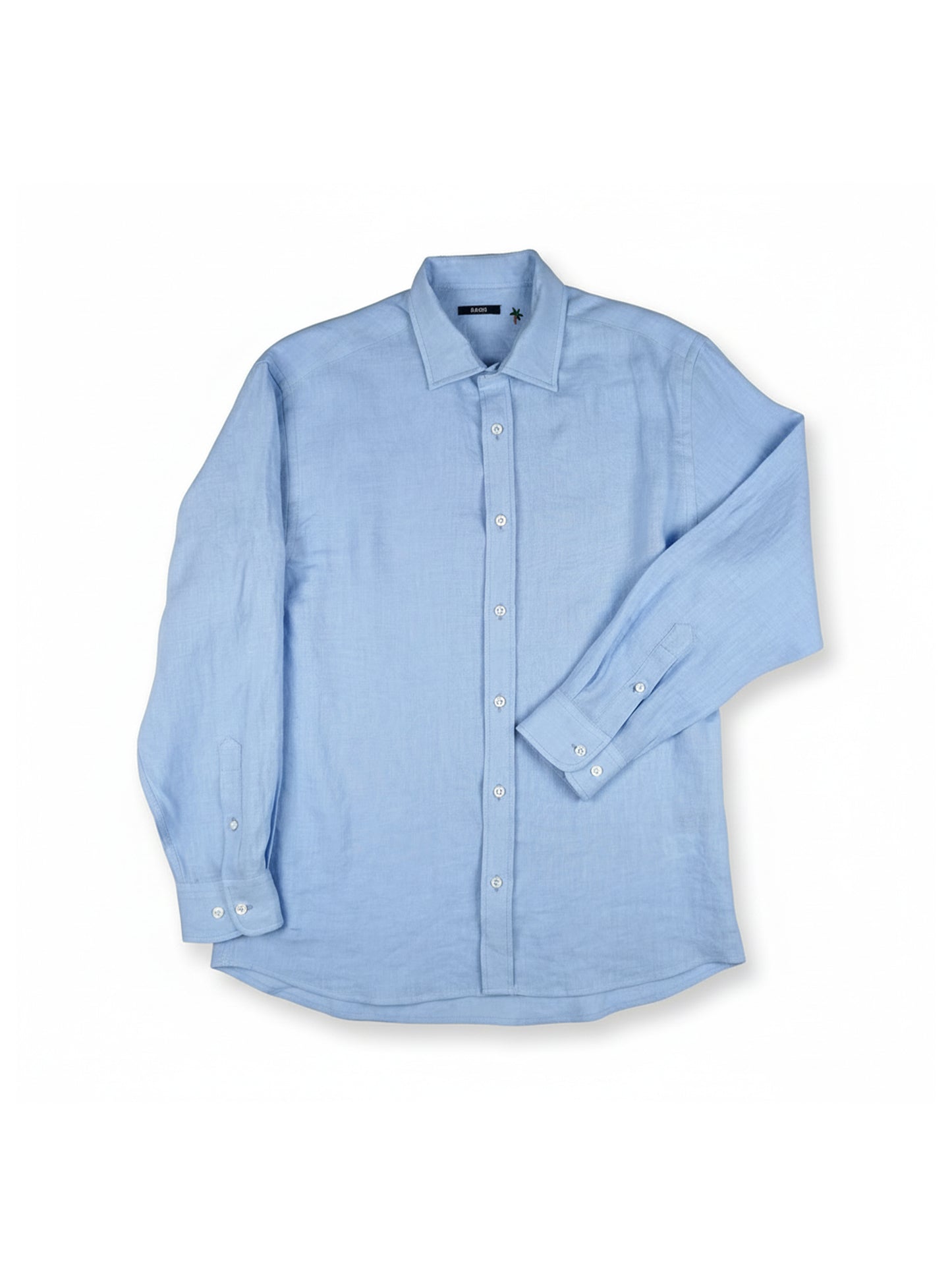 Long Sleeve Solid Linen Shirt