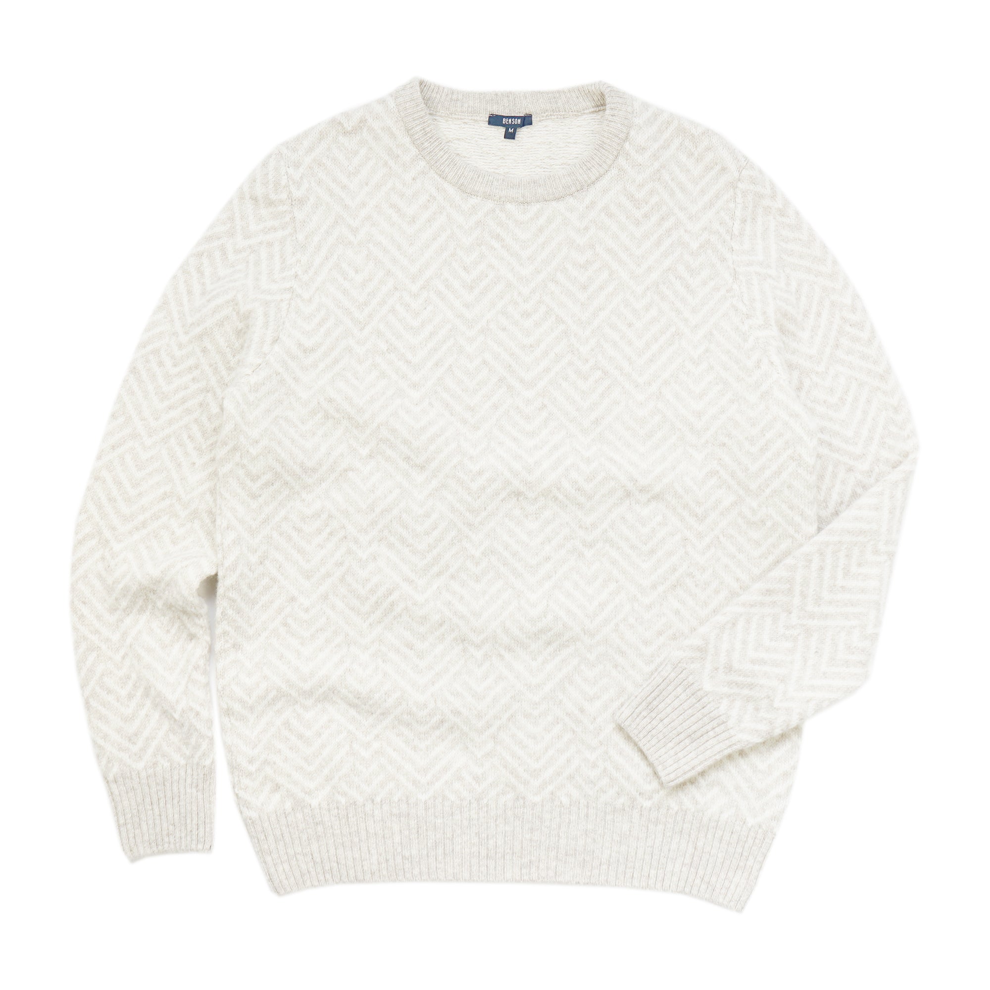 Brisco Beige Herringbone Sweater – Benson Apparel Canada