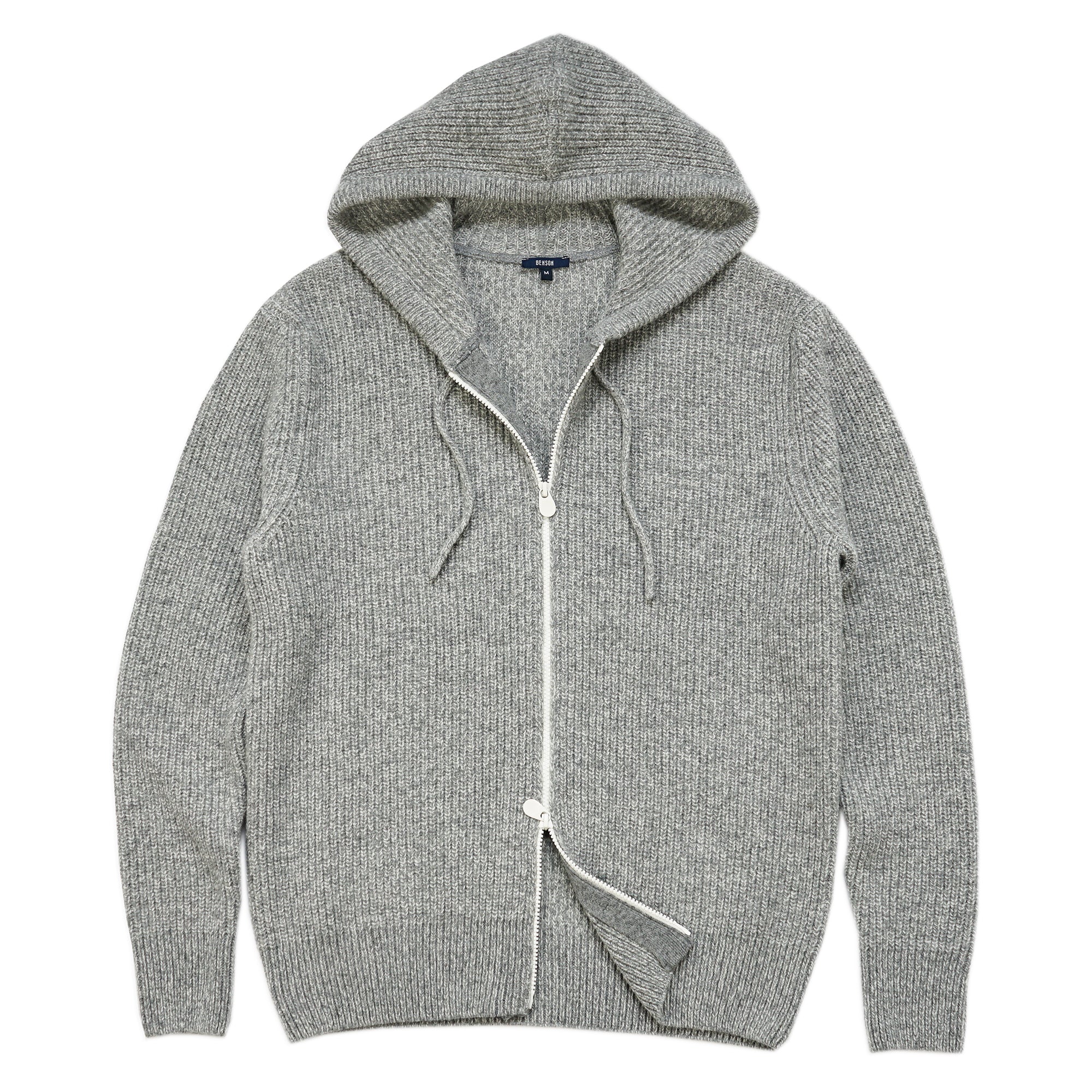 Plain grey hot sale zip hoodie