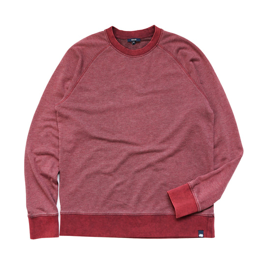 Whistler French Terry Oil-Washed Maroon Sweatshirt