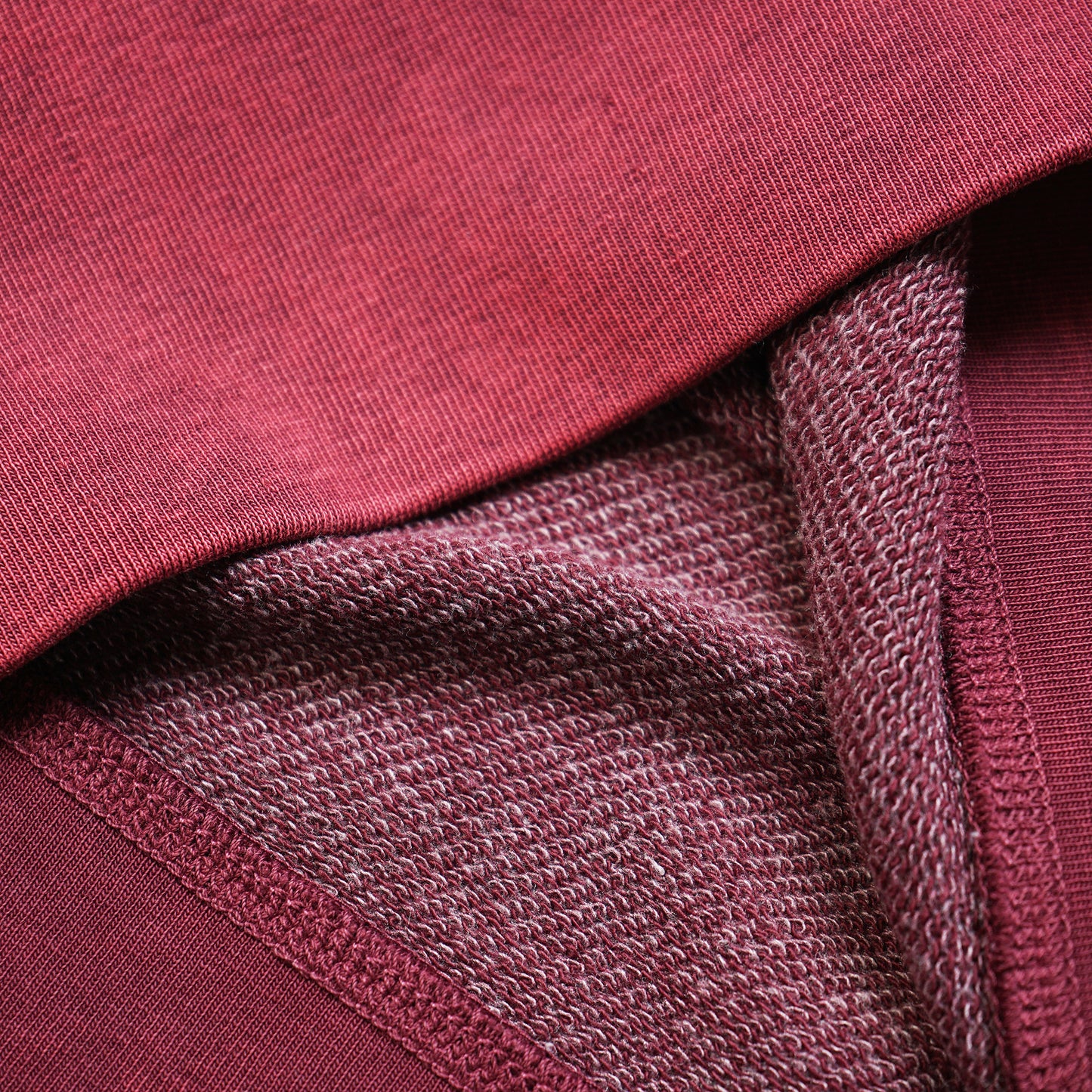 Whistler French Terry Oil-Washed Maroon Sweatshirt