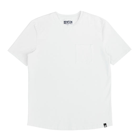 Long Beach White Pocket Tee