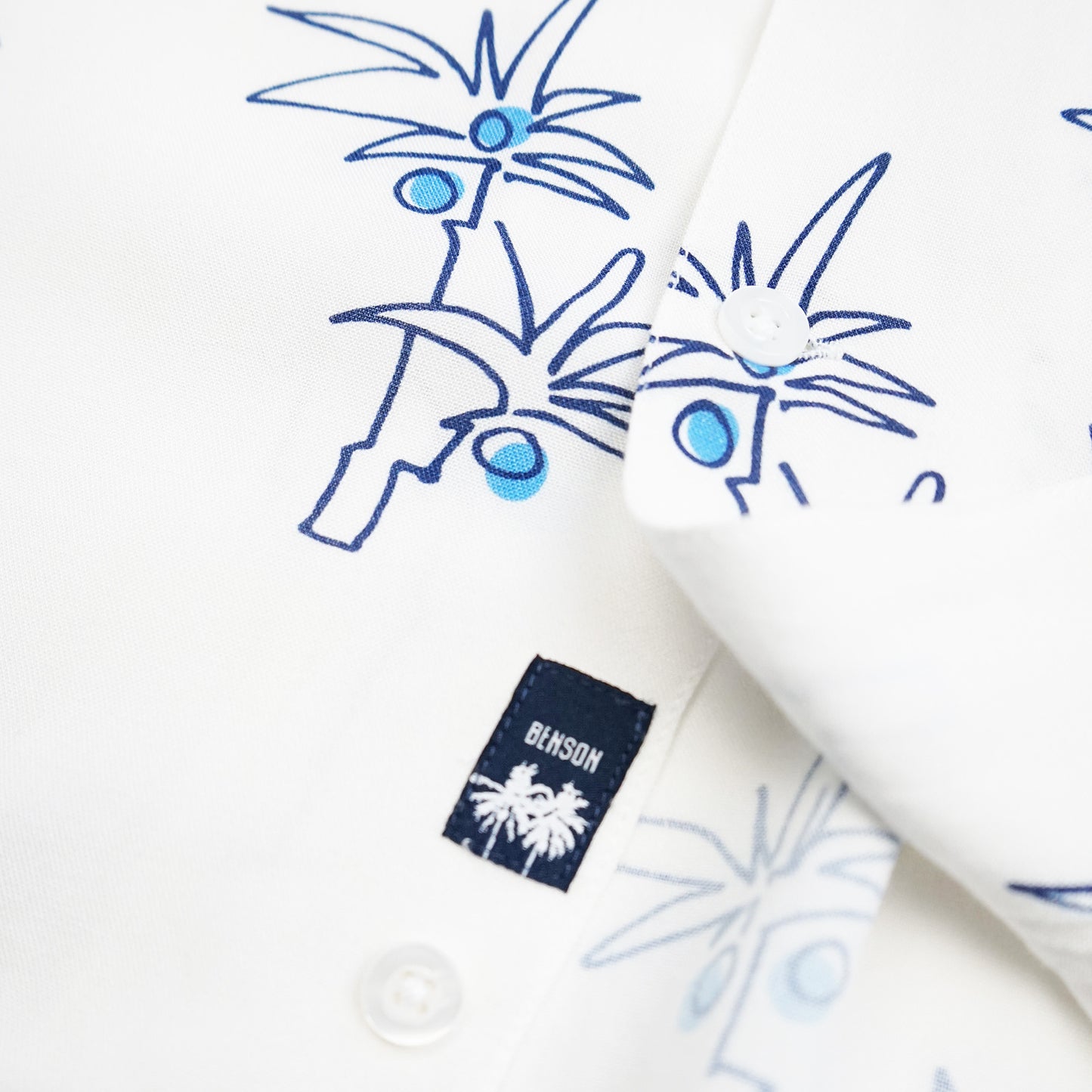 Rosseau Blue Trees Button Up