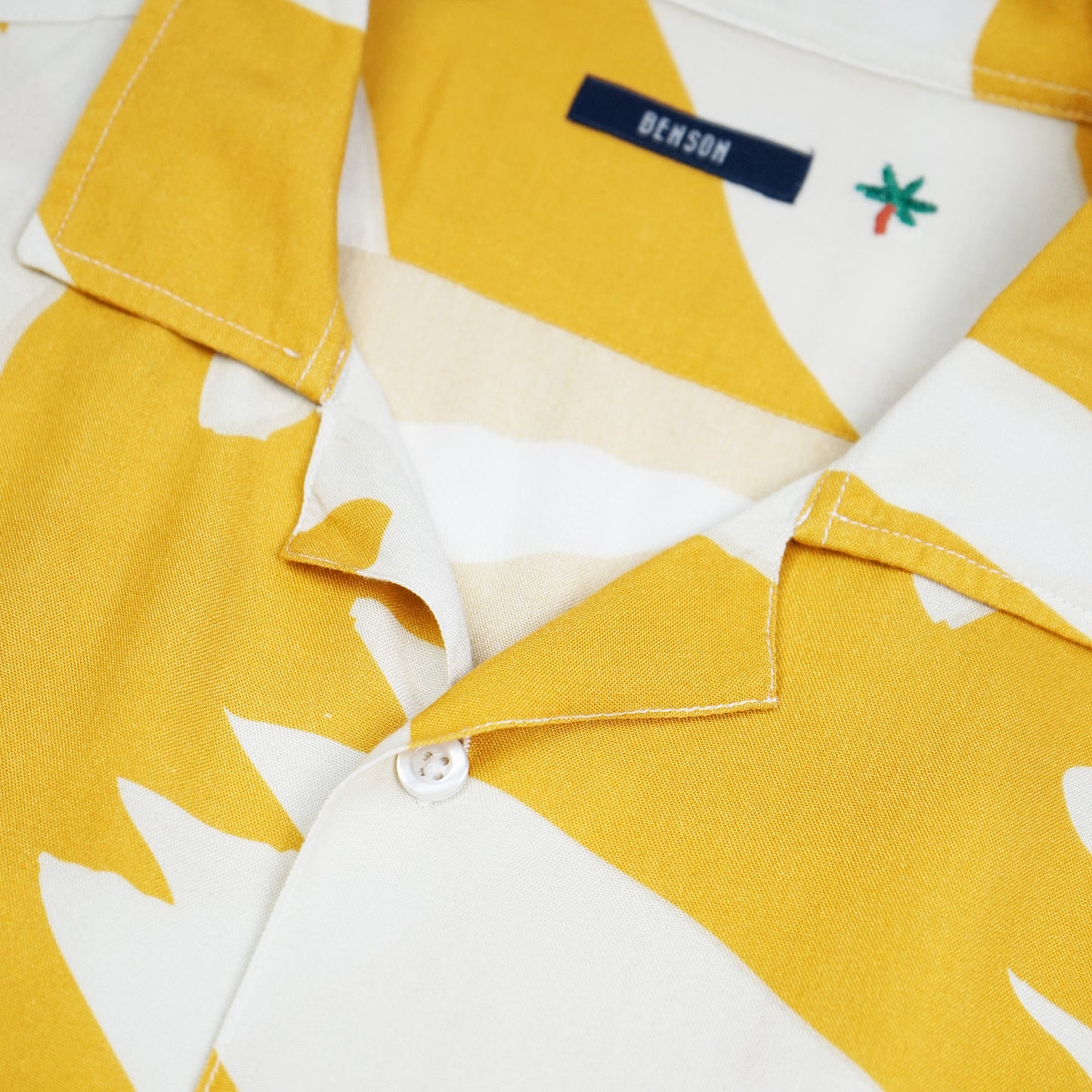 Rosseau Yellow Print Button Up