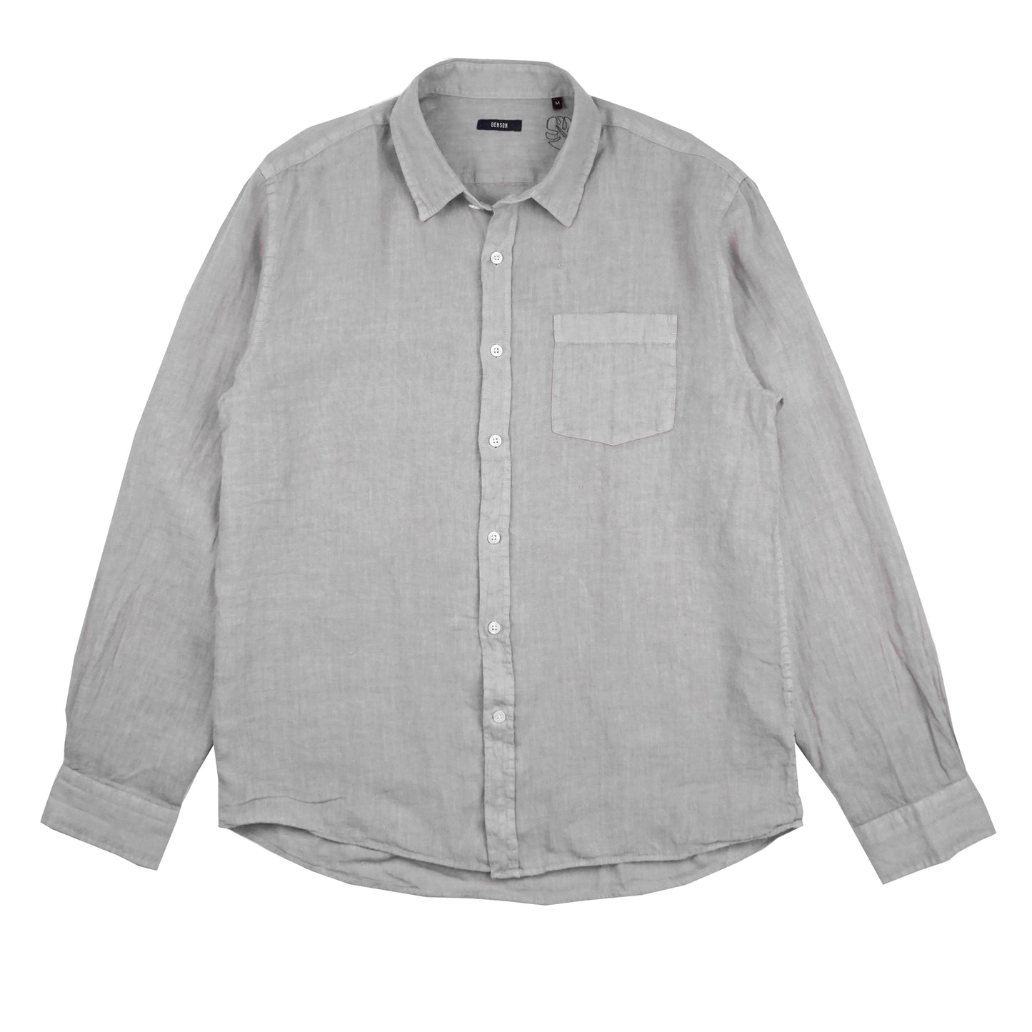Miami Light Grey Long Sleeve Linen